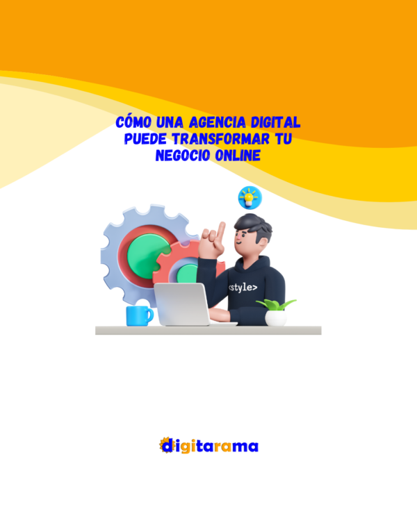 Equipo de agencia digital trabajando en estrategia de marketing online