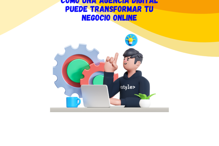 Equipo de agencia digital trabajando en estrategia de marketing online